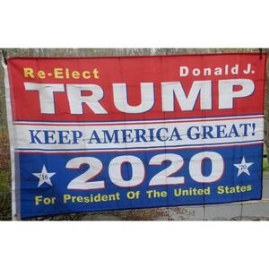 Trump Re-Elect 2020‎ Banner Keep America Great! For President USA Flag 5'x3' New